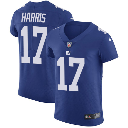 Nike Giants #17 Dwayne Harris Royal Blue Team Color Men's Stitched NFL Vapor Untouchable Elite Jersey